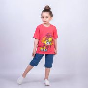 تیشرت شلوارک سگ نگهبان دخترانه