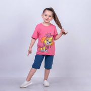 تیشرت شلوارک سگ نگهبان دخترانه