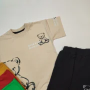 تیشرت شلوارک دخترانه پسرانه MUCH - Image 3