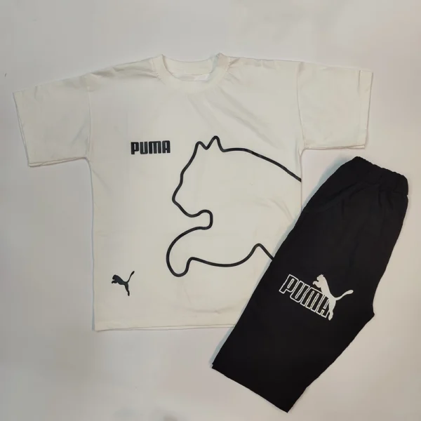 تیشرت شلوارک دخترانه پسرانه puma - Image 5