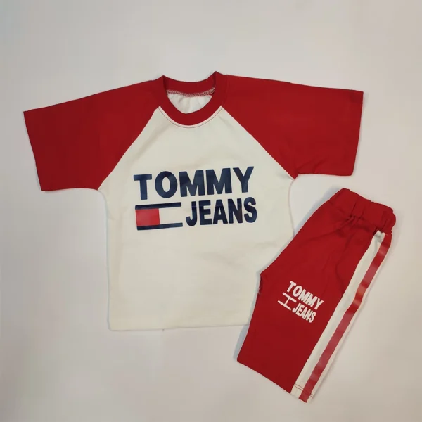 تیشرت شلوارک دخترانه پسرانه Tommy - Image 10