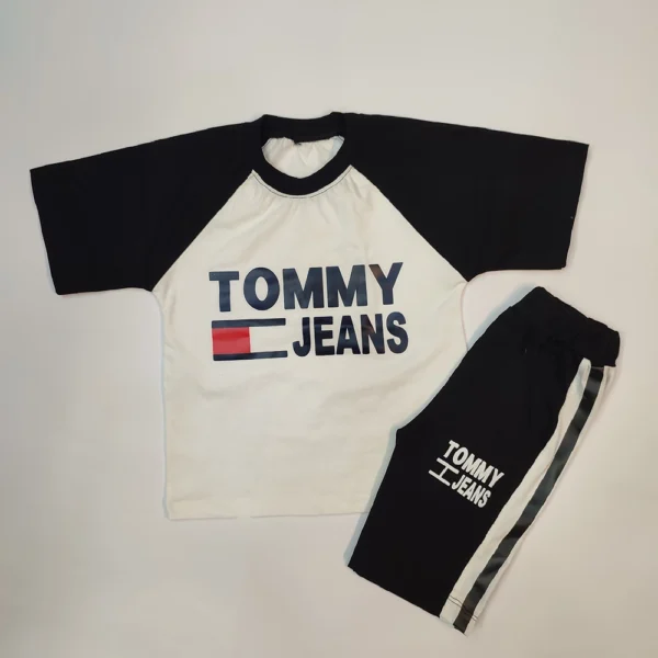 تیشرت شلوارک دخترانه پسرانه Tommy - Image 9