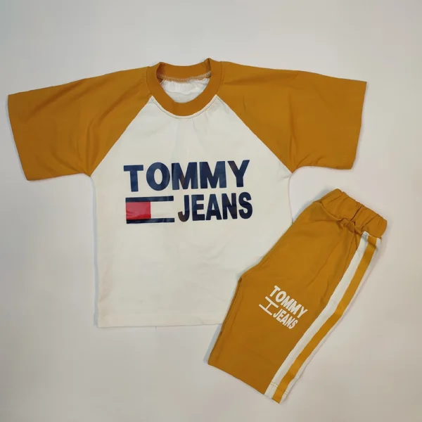 تیشرت شلوارک دخترانه پسرانه Tommy - Image 8