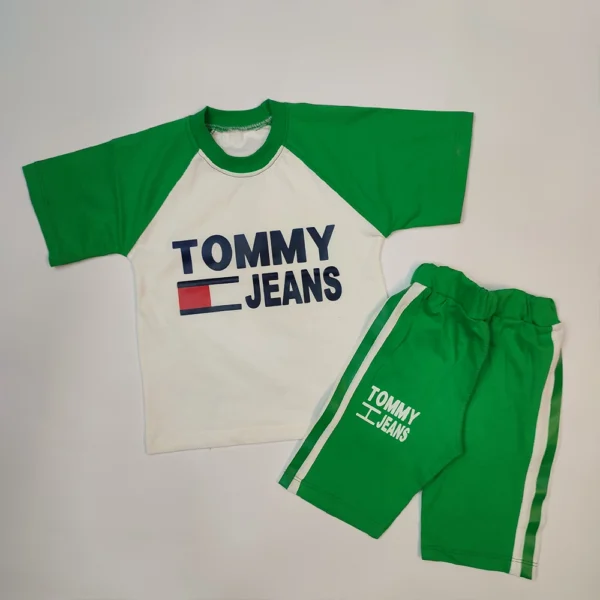 تیشرت شلوارک دخترانه پسرانه Tommy - Image 7