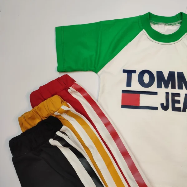 تیشرت شلوارک دخترانه پسرانه Tommy - Image 6