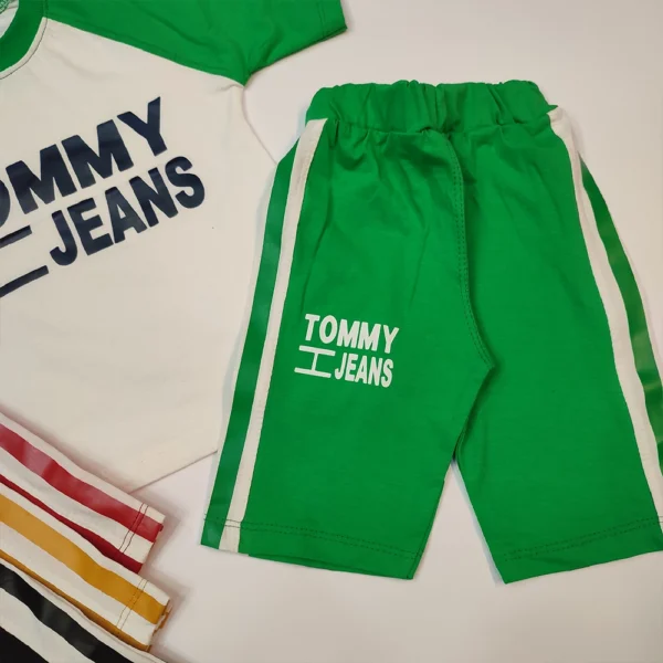 تیشرت شلوارک دخترانه پسرانه Tommy - Image 4