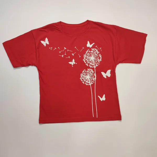 تیشرت تک دخترانه Tall flower - Image 8