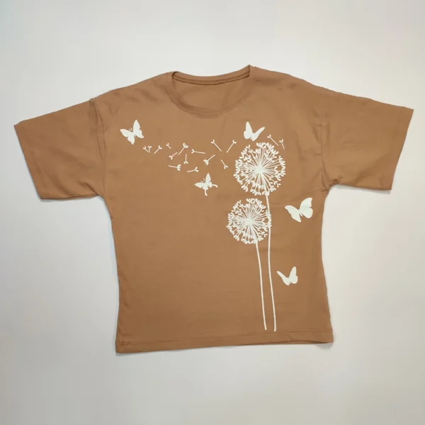 تیشرت تک دخترانه Tall flower - Image 7