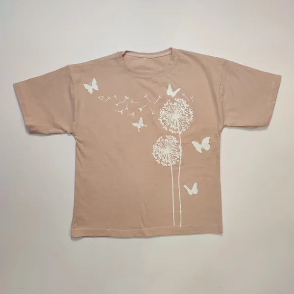 تیشرت تک دخترانه Tall flower - Image 6