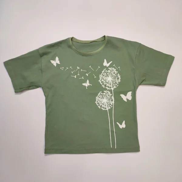 تیشرت تک دخترانه Tall flower - Image 5