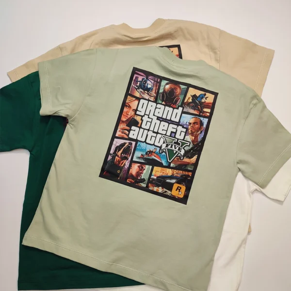 تیشرت تک دخترانه و پسرانه GTA جی تی ای - Image 10
