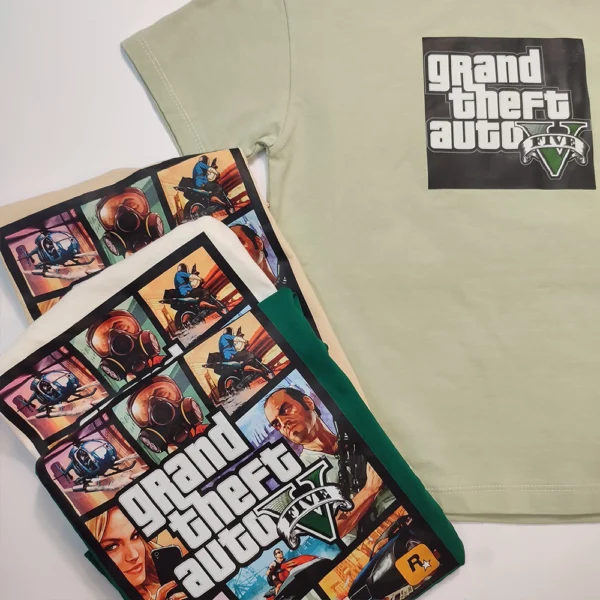 تیشرت تک دخترانه و پسرانه GTA جی تی ای - Image 3
