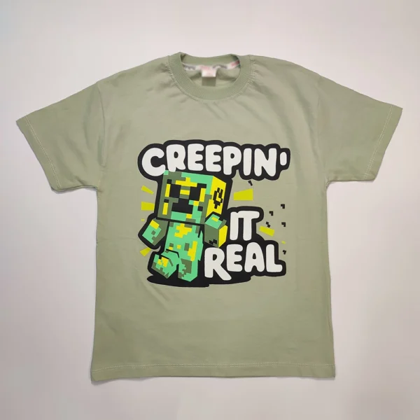 تیشرت تک دخترانه و پسرانه Minecraft REAL - Image 9