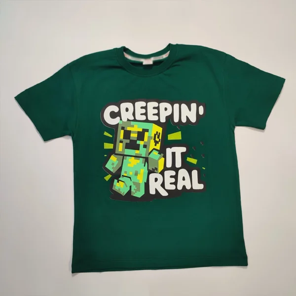 تیشرت تک دخترانه و پسرانه Minecraft REAL - Image 3