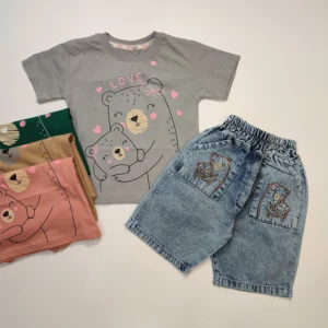 شلوارک جین دخترانه Happy Bear 7