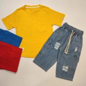 شلوارک جین دخترنه و پسرانه Color line 7