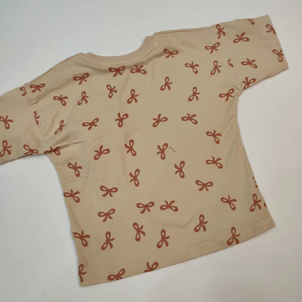 تیشرت شلوارک دخترانه مدل پاپیون - Image 7
