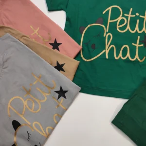 تیشرت شلوارک لینن دخترانه Petit