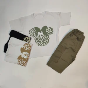 شلوارک کتان دخترانه Mickey Bow 9