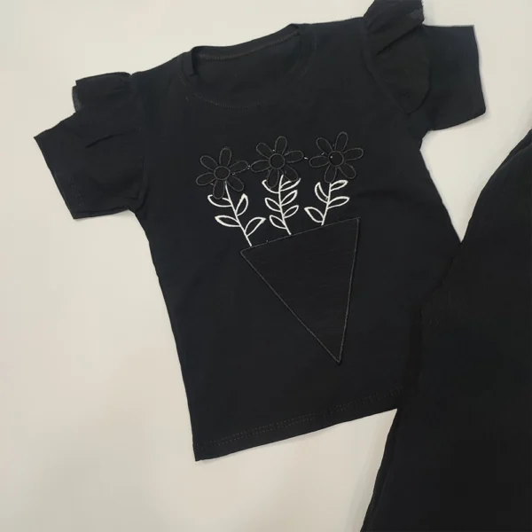 شلوار مشکی دخترانه 3Flower 5