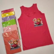 پوش رکابی تک دخترانه Plain color 1