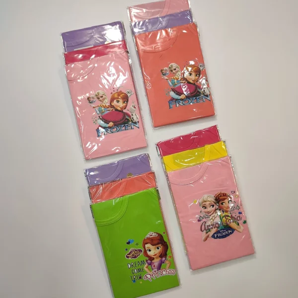 زیر پوش رکابی تک دخترانه Plain color - Image 3